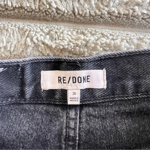 RE/DONE Black Denim Cutoff Shorts | Like New Condition | 26 - Picture 5 of 7